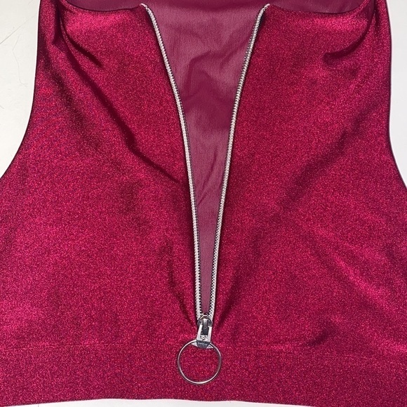 Koral High Neck Front Zipper Mesh Sports Bra - Picture 3 of 4